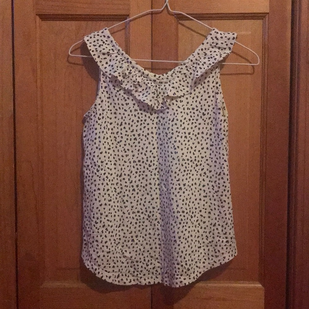 white leopard top